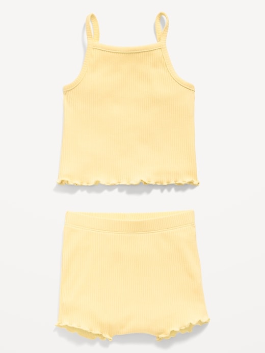 View large product image 2 of 2. Rib-Knit Cami and Shorts Set for Baby
