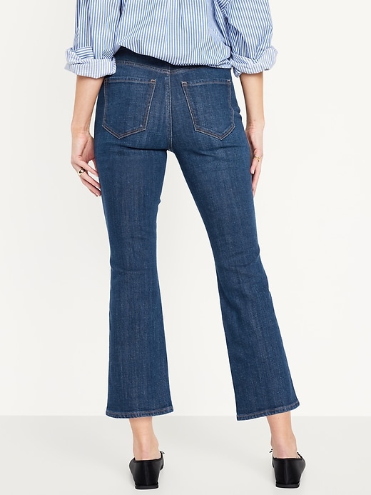 Image number 2 showing, High-Waisted 90s Cropped Flare Jeans