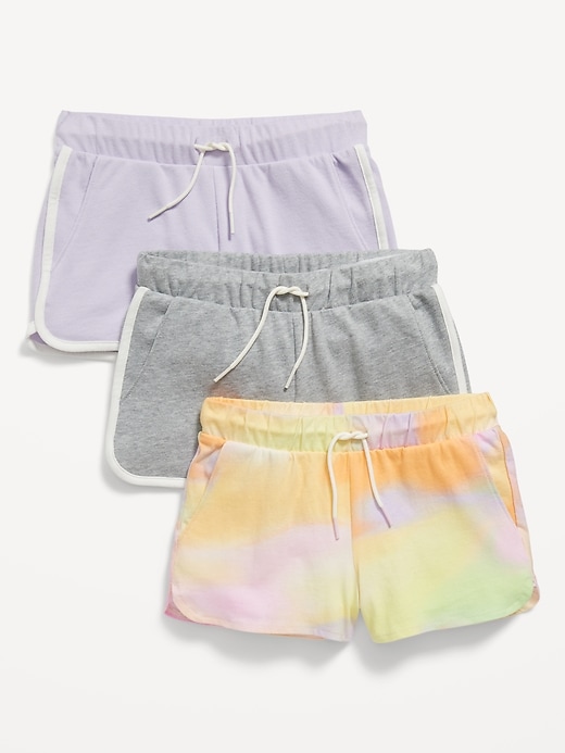 View large product image 2 of 2. Dolphin-Hem Cheer Shorts Variety 3-Pack for Girls