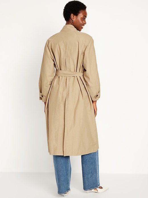Image number 2 showing, Oversized Double-Breasted Trench Coat