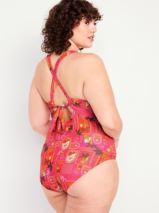Image number 8 showing, Tie-Back One-Piece Swimsuit