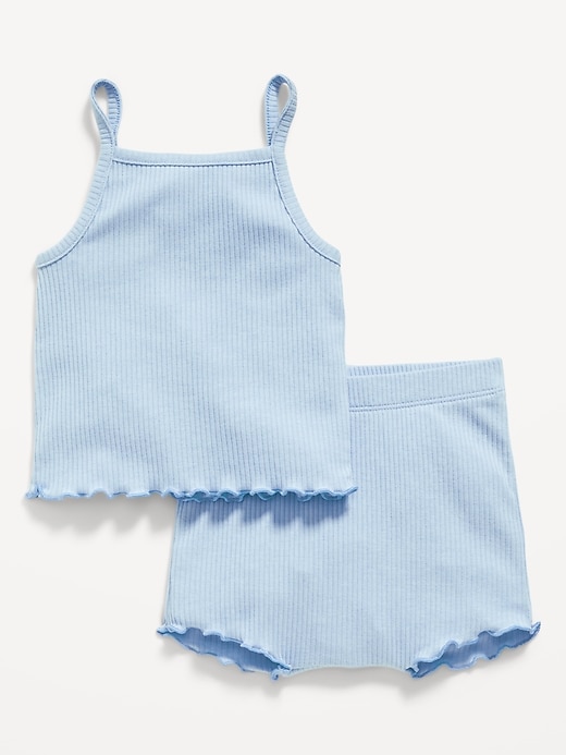 View large product image 1 of 2. Rib-Knit Cami and Shorts Set for Baby