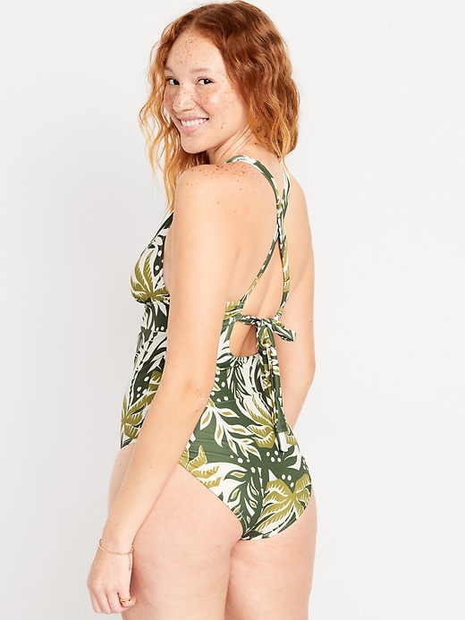 Image number 2 showing, Tie-Back One-Piece Swimsuit