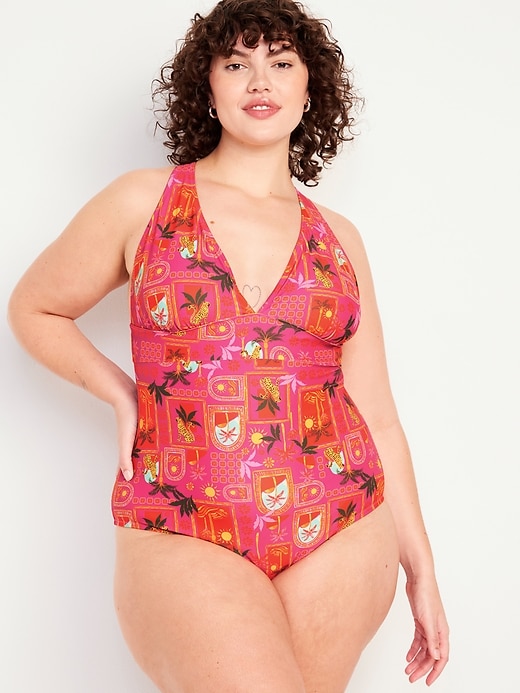 Image number 7 showing, Tie-Back One-Piece Swimsuit