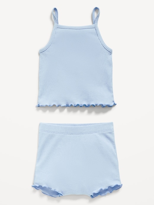 View large product image 2 of 2. Rib-Knit Cami and Shorts Set for Baby