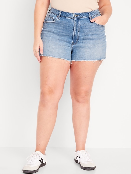 Image number 7 showing, High-Waisted OG Cut-Off Jean Shorts -- 3-inch inseam