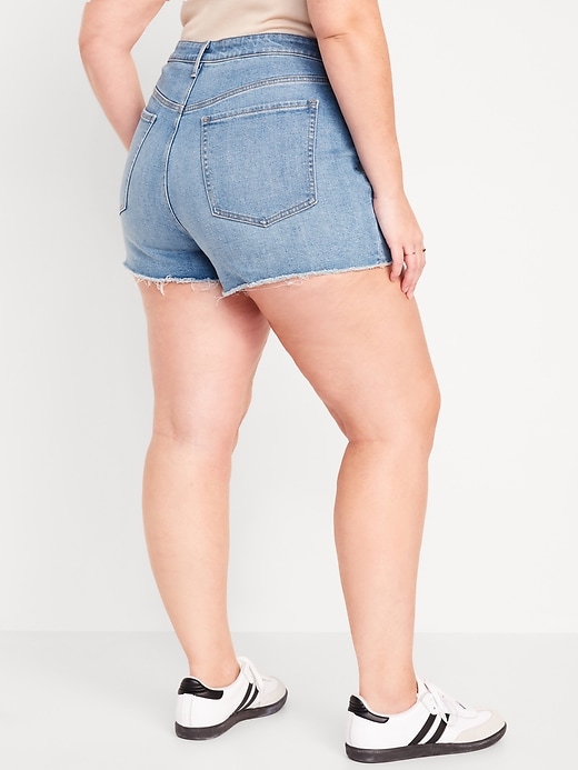 Image number 8 showing, High-Waisted OG Cut-Off Jean Shorts -- 3-inch inseam