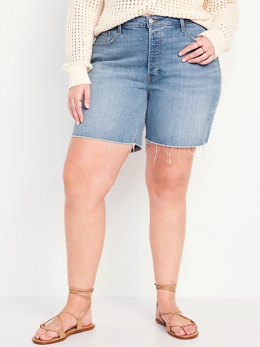 Image number 7 showing, High-Waisted OG Button-Fly Shorts -- 7-inch inseam