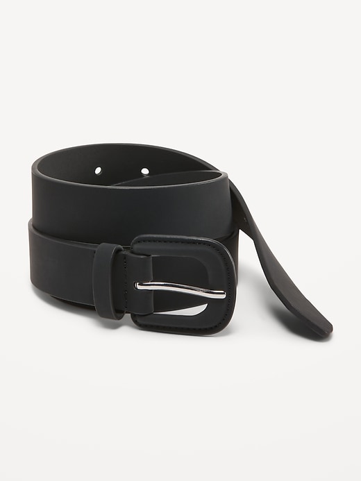View large product image 1 of 1. Faux-Leather Belt for Women