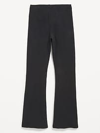 Image number 2 showing, Full-Length Ribbed Flared Leggings for Girls