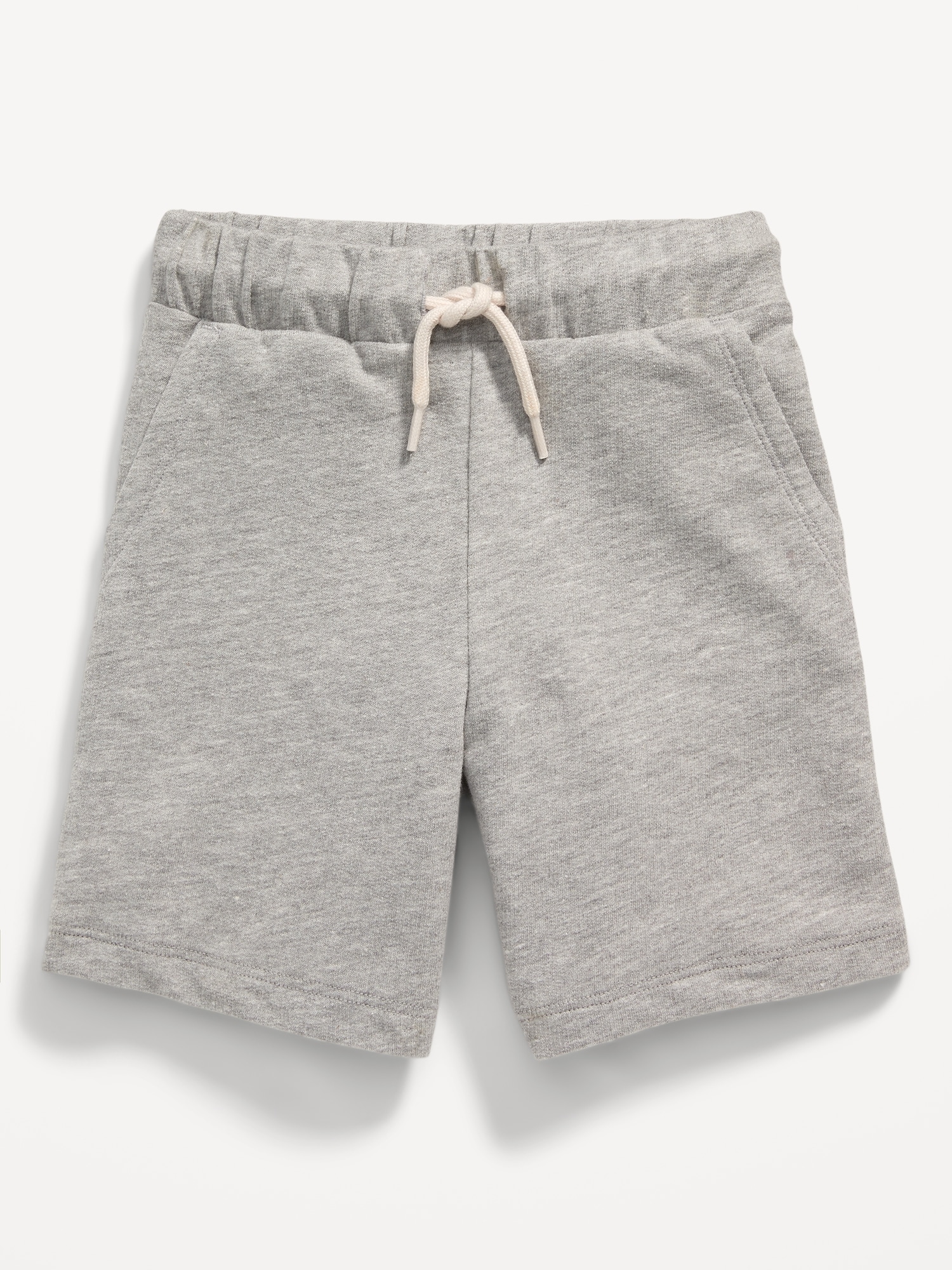 Functional-Drawstring French Terry Pull-On Shorts for Toddler Boys