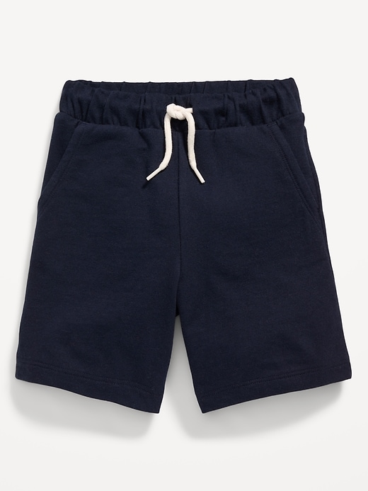 View large product image 1 of 2. Functional-Drawstring French Terry Pull-On Shorts for Toddler Boys