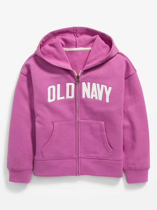 View large product image 1 of 1. Logo-Graphic Zip Hoodie for Girls