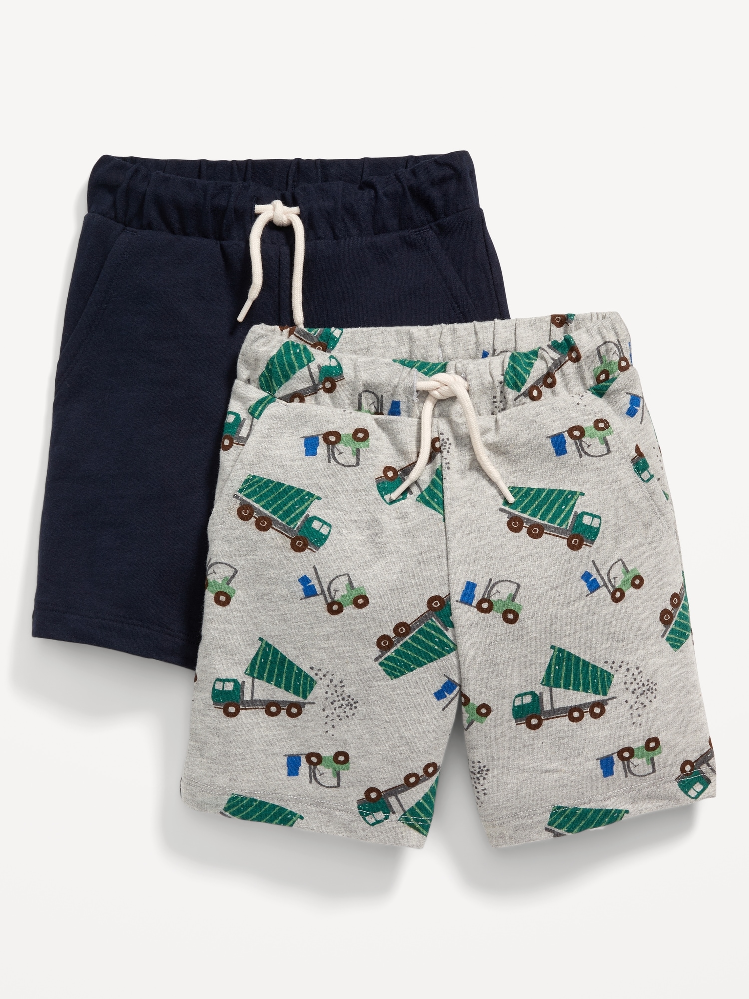 Functional Drawstring Shorts 2-Pack for Toddler Boys