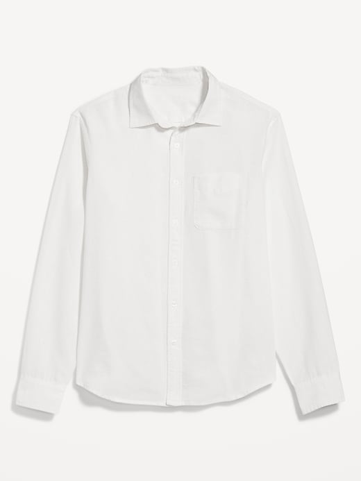 Classic Fit Everyday Linen-Blend Shirt | Old Navy