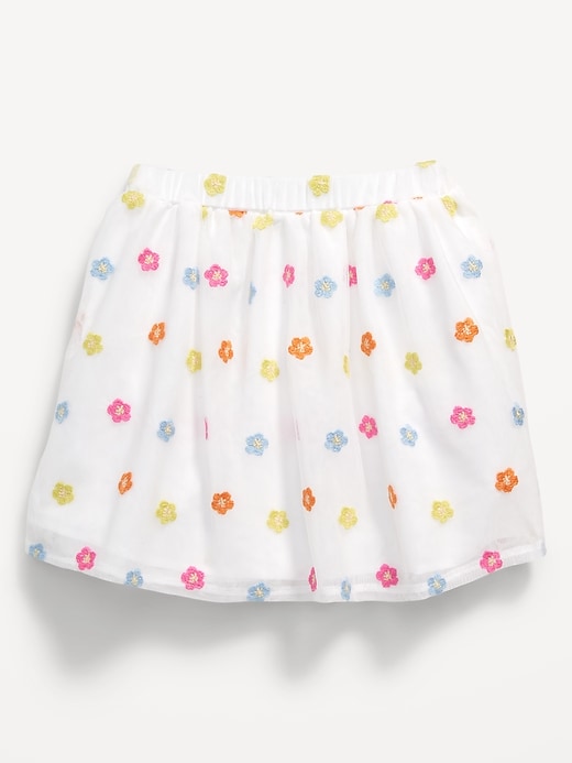 View large product image 2 of 2. Embroidered Tulle Tutu Skirt for Toddler Girls