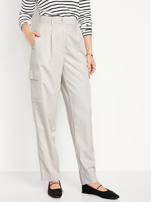 Image number 1 showing, Extra High-Waisted Taylor Cargo Pants