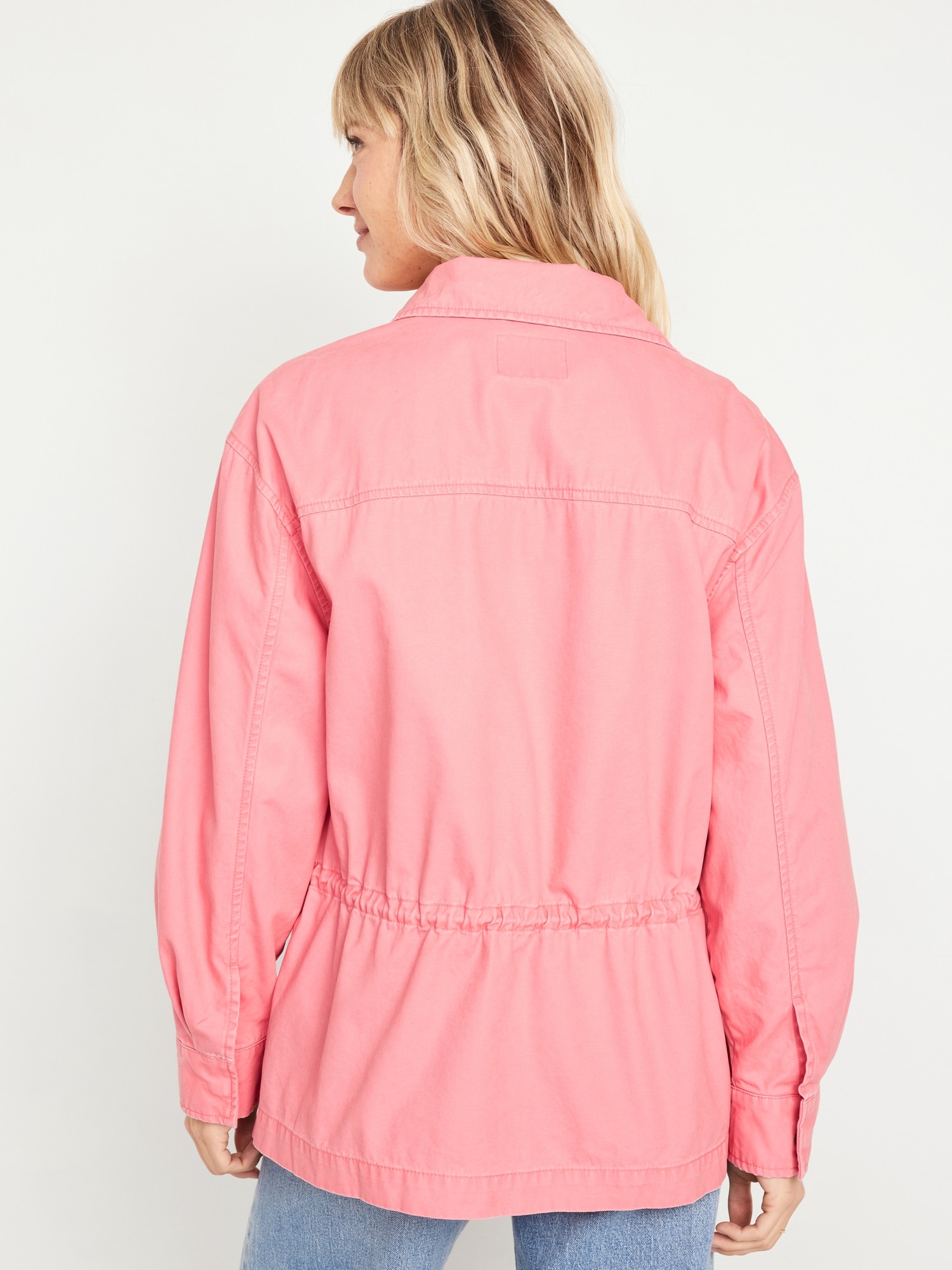 Cinched-Waist Utility Jacket | Old Navy
