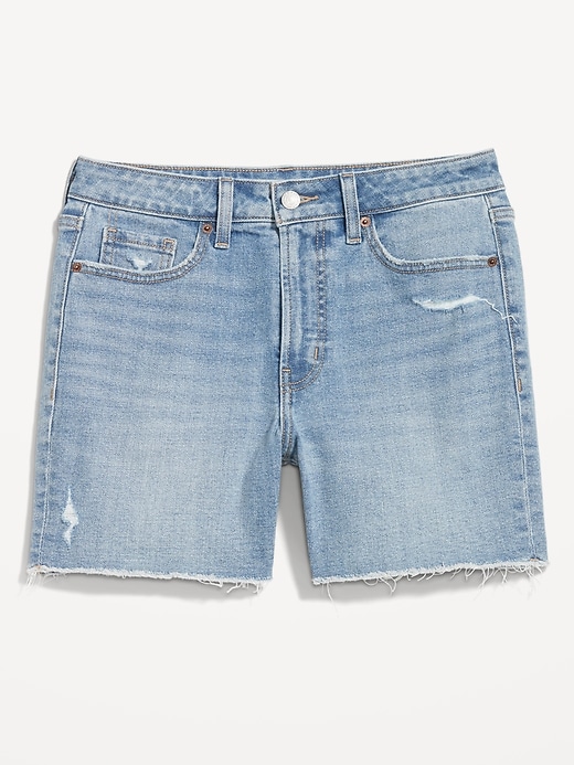 Image number 4 showing, High-Waisted OG Jean Shorts -- 5-inch inseam