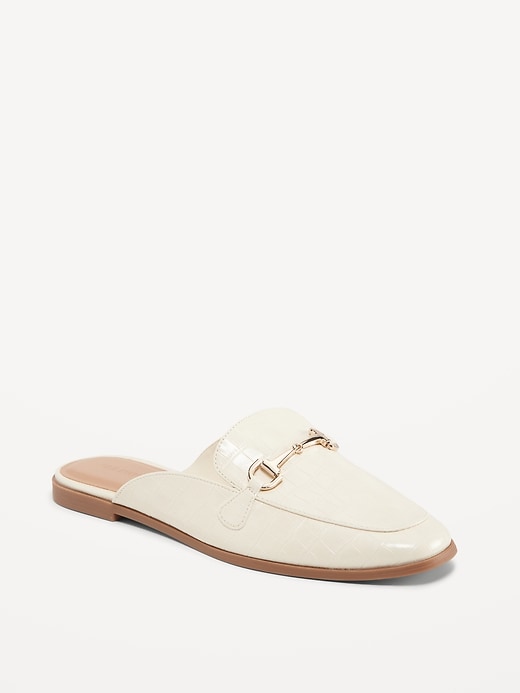 Faux-Leather Loafer Mule Shoes | Old Navy