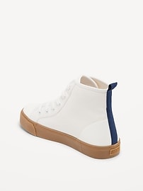 View large product image 4 of 4. Gender-Neutral Canvas High-Top Sneakers for Kids