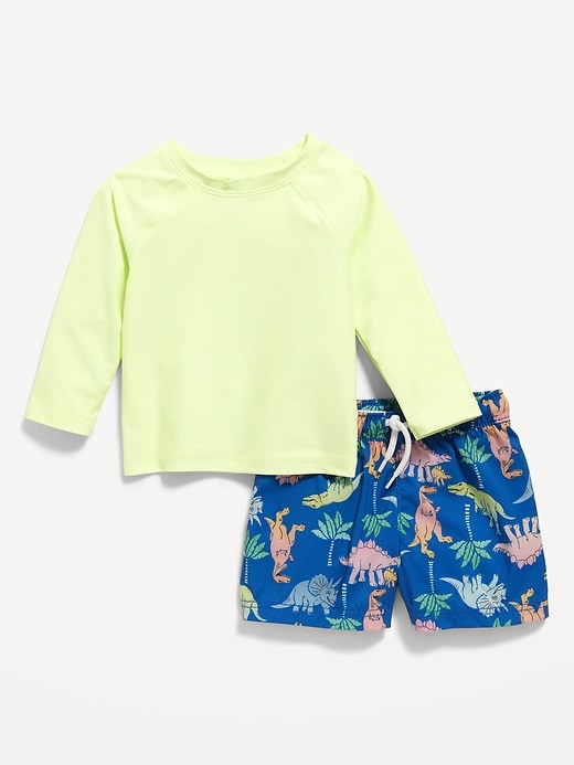 View large product image 1 of 4. Graphic Rashguard Swim Top and Trunks for Baby