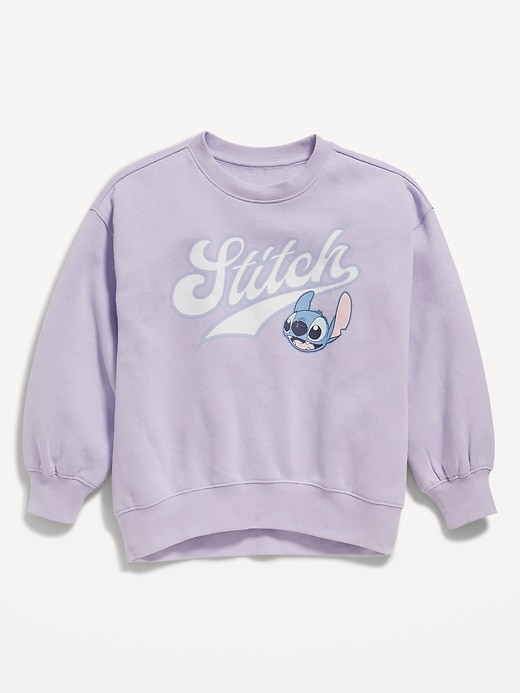 View large product image 1 of 2. Licensed Pop-Culture Crew-Neck Sweatshirt for Girls