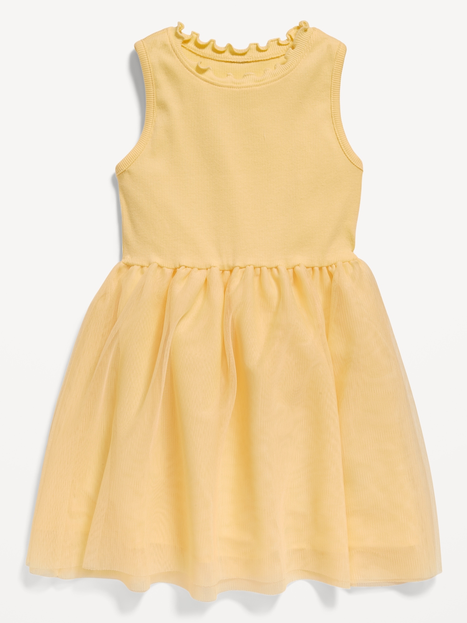 Sleeveless Fit and Flare Tutu Dress for Toddler Girls