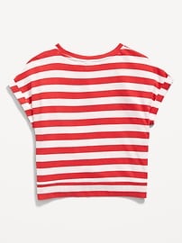 View large product image 3 of 3. Printed Short-Sleeve Twist-Front T-Shirt for Girls