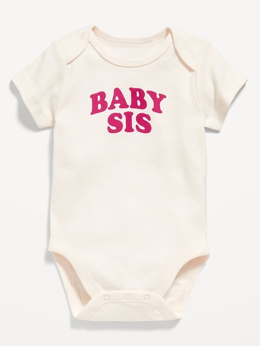 View large product image 1 of 2. Short-Sleeve Graphic Bodysuit for Baby