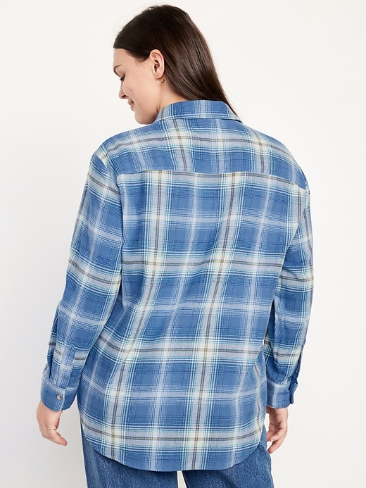 Image number 6 showing, Loose Flannel Boyfriend Shirt