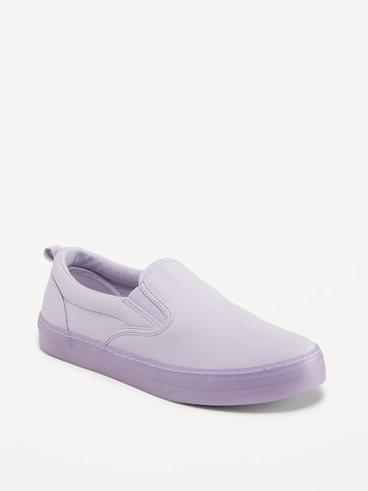 View large product image 1 of 3. Canvas Slip-On Sneakers for Girls