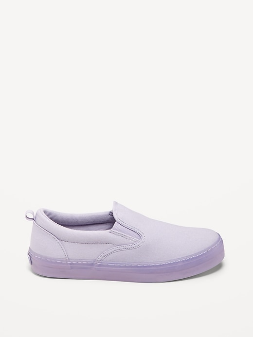 View large product image 2 of 3. Canvas Slip-On Sneakers for Girls