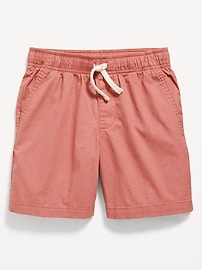 View large product image 4 of 4. Above Knee Twill Non-Stretch Jogger Shorts for Boys