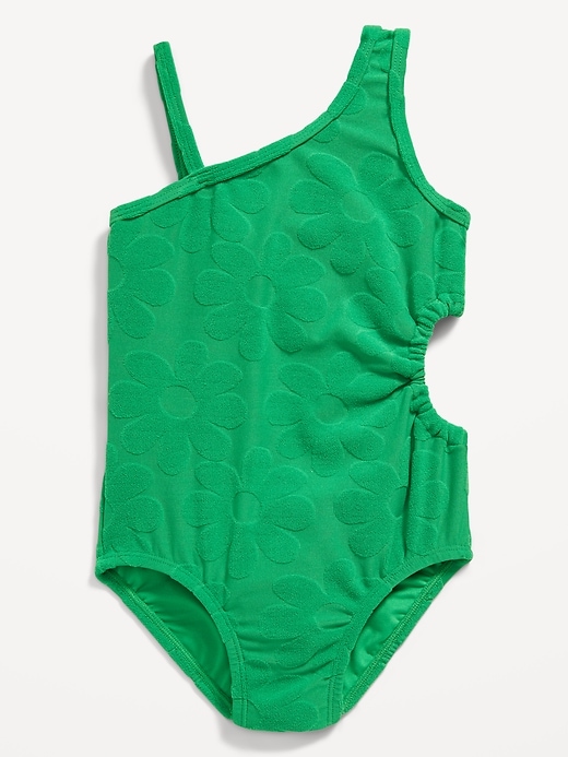 View large product image 1 of 3. Side Cutout One-Piece Swimsuit for Toddler Girls
