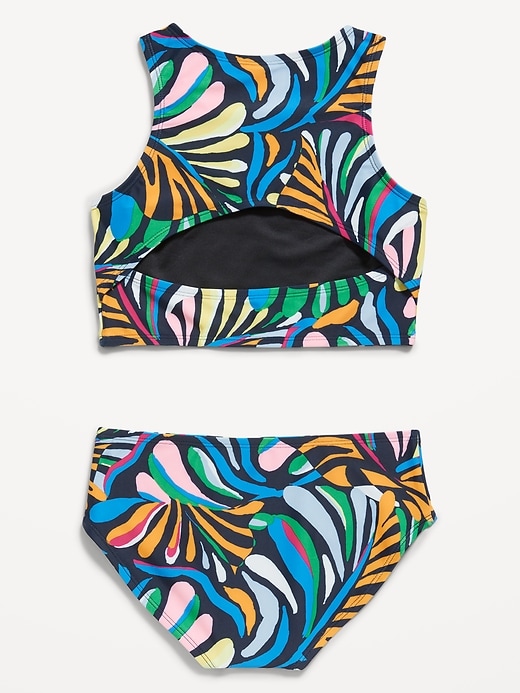 View large product image 2 of 2. Printed Bikini Swim Set for Girls