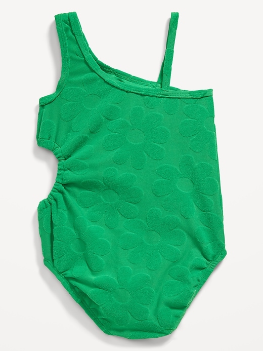 View large product image 2 of 3. Side Cutout One-Piece Swimsuit for Toddler Girls