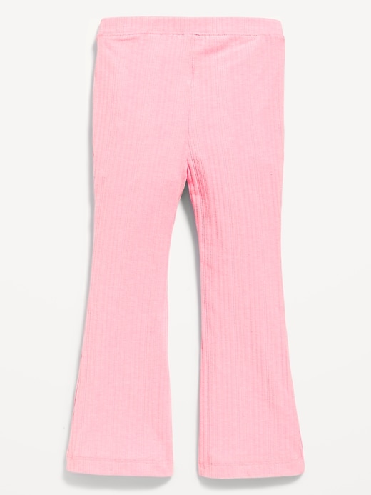 View large product image 2 of 2. Rib-Knit Pocket Flared Pants for Toddler Girls
