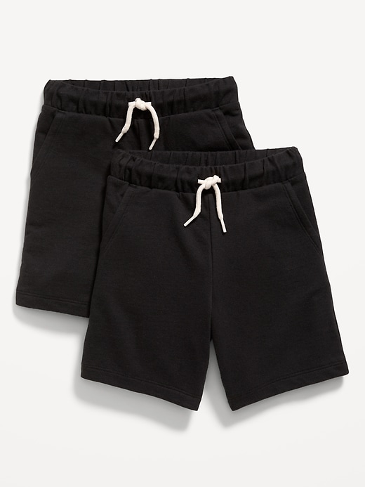 View large product image 1 of 2. 2-Pack Functional-Drawstring Shorts for Toddler Boys