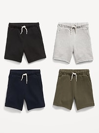 View large product image 3 of 3. 4-Pack Functional Drawstring Shorts for Toddler Boys