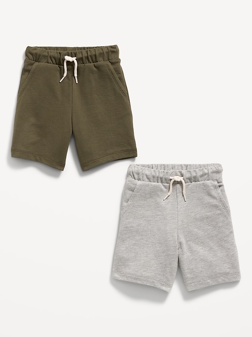 View large product image 2 of 2. 2-Pack Functional-Drawstring Shorts for Toddler Boys
