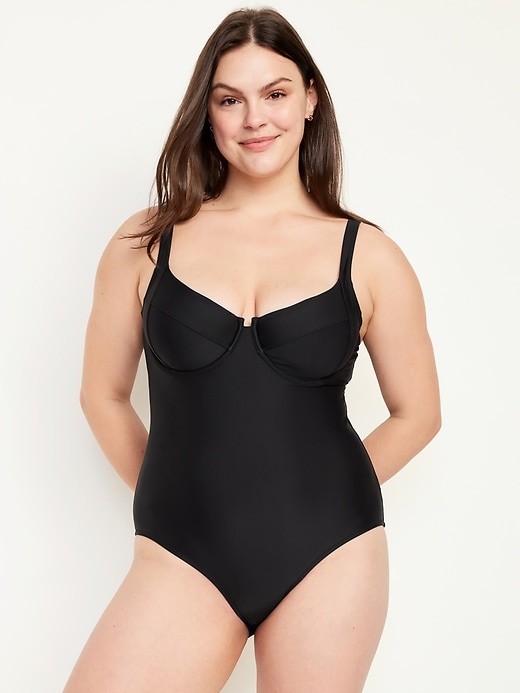 Image number 5 showing, Underwire One-Piece Swimsuit