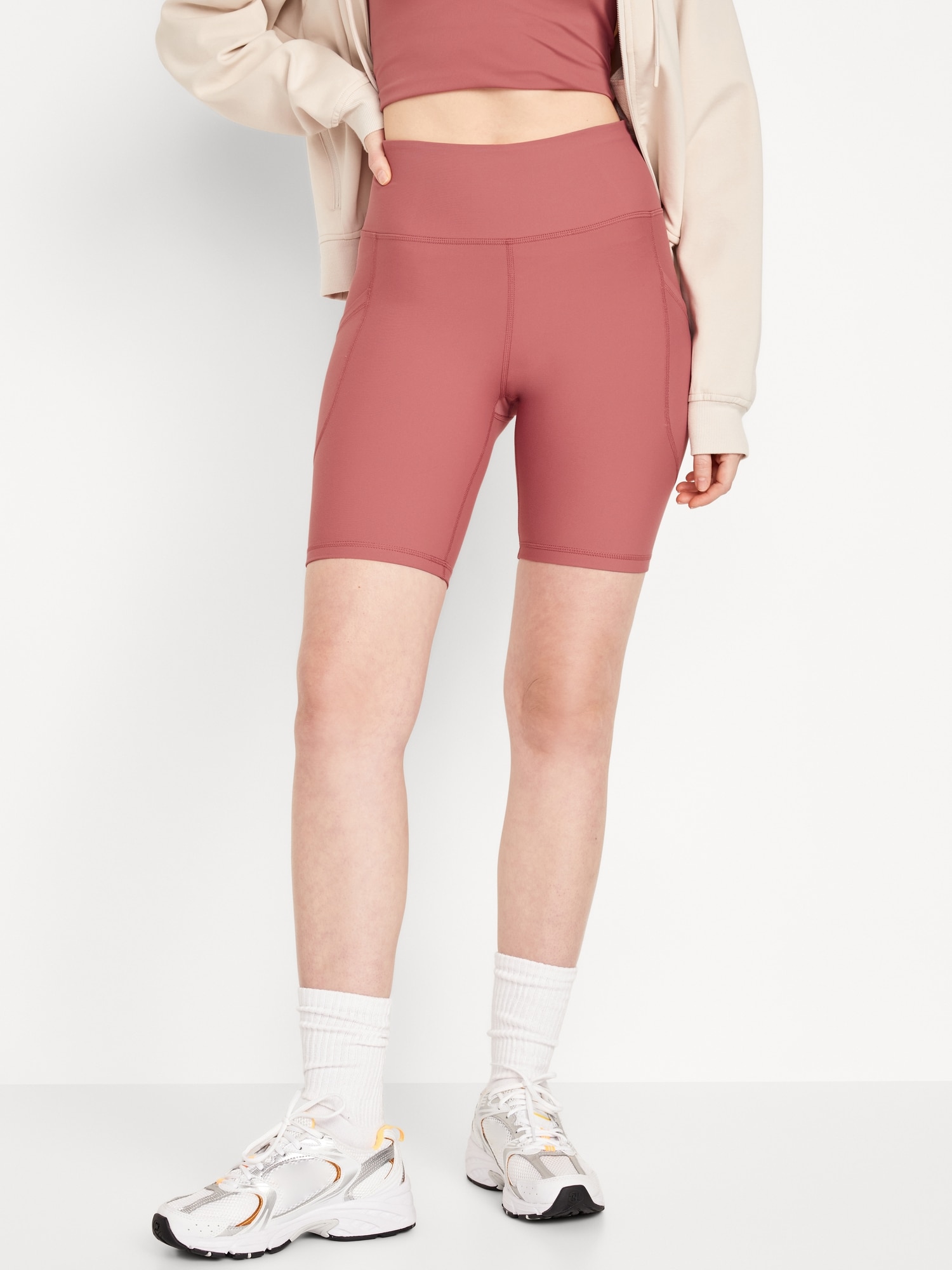 VALANDY Biker Shorts for Women High Waisted Workout Shorts for Women Yoga  Pants 8 Soft Opaque - - L-x-L - ShopStyle