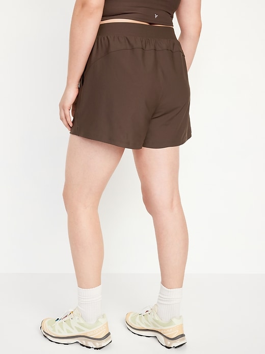 Image number 6 showing, High-Waisted PowerSoft Shorts -- 3-inch inseam
