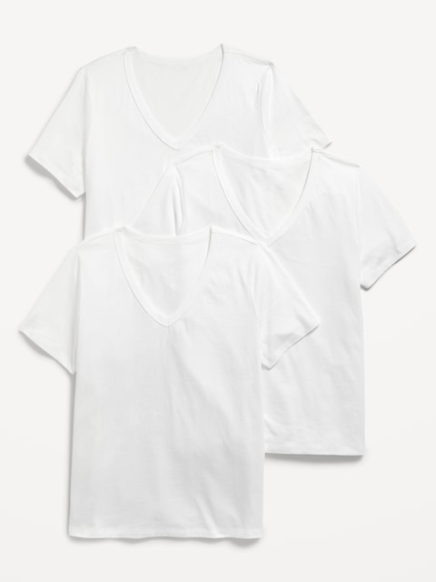EveryWear V-Neck T-Shirt 3-Pack - White