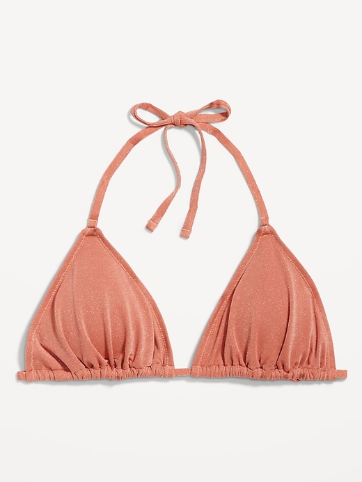 Image number 4 showing, Shine Triangle String Bikini Swim Top