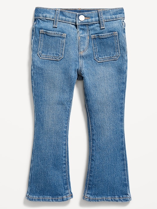 View large product image 1 of 2. High-Waisted Flare Jeans for Toddler Girls