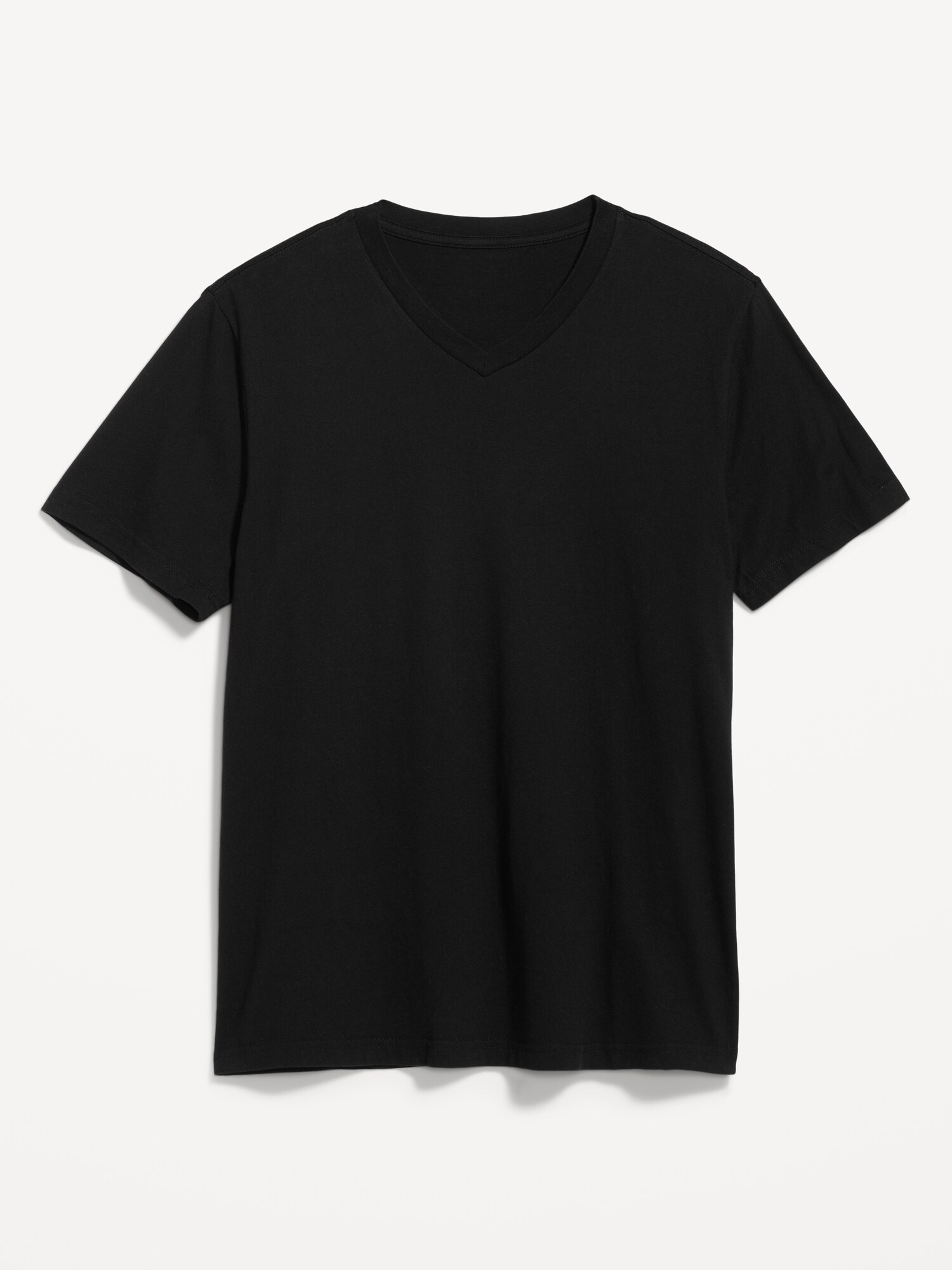 Мужская футболка Old Navy Soft-Washed V-Neck, цвет: Чёрный — фото 4