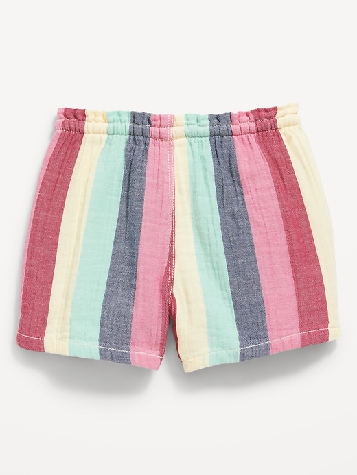 View large product image 2 of 2. Printed Functional Drawstring Pull-On Shorts for Toddler Girls