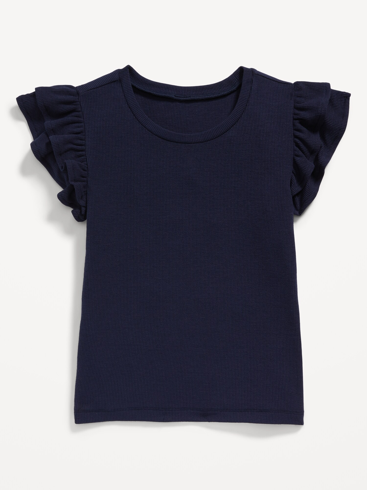 old navy ruffle sleeve shirt